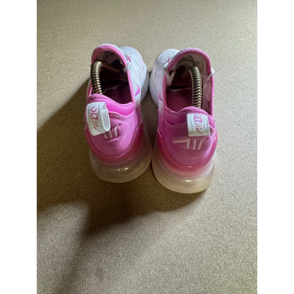Nike Air Max 270 GS White Pink Running‎ Shoes FZ4116-100 Mens 4.5Y Womens 6